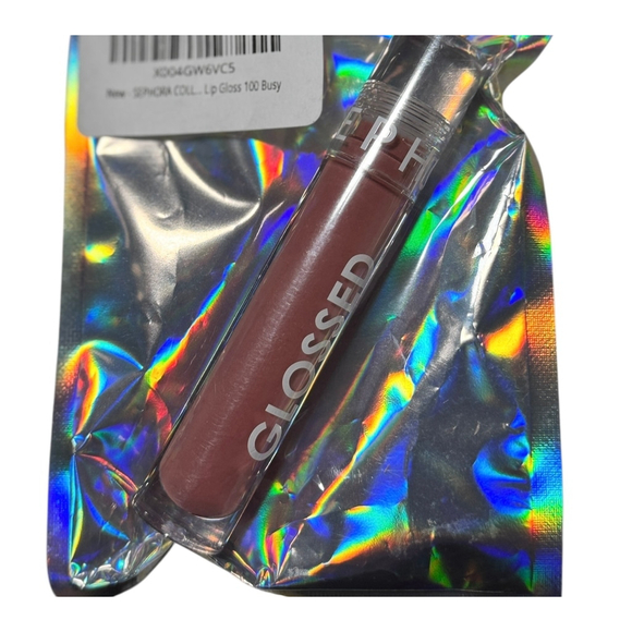 New Glossed Sephora Lip Gloss " Busy ", Mauve Pink - Picture 2 of 3